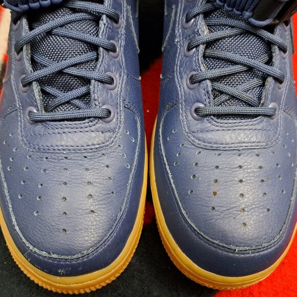 SIZE 7.5 NIKE 2016 SF AF1 AIR FORCE 1 SPECIAL FEILD 864024 400 MEN NAVY - Picture 12 of 12